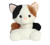 Aurora Adorable Palm Pals Peebs Calico Cat Stuffed Animal - Pocket-Sized Play - Collectable Fun - White 5 Inches