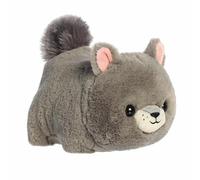 Aurora® Adorable Spudsters™ Gabby Gray Squirrel™ Soft Toy - Round Shape Provides Comfort When Cuddling - Perfect for Kids of All Ages and Animal Loving Adults - 10.5"