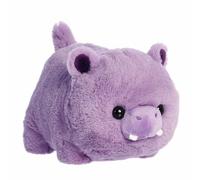 Aurora® Adorable Spudsters™ Harlo Hippo™ Stuffed Animal - Round Shape Makes for Comforting Cuddles - Perfect for Kids All Ages and Animal Loving Adults - Purple 10.5 Inches