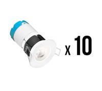 Aurora Aone Zigbee 7W Mpro1 Fixed Dimmable Fire Rated Smart Led Downlight 4000K 10Pk