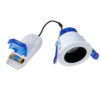 Aurora AU-R63BW/CWS 3.5W/5.5W/7.5W LED IP65 Fixed Black Baffle Dimmable Fir Downlight FastRFix CRI90 White 3000K/4000K/5700K
