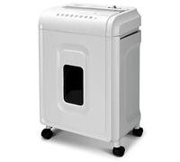 Aurora AU1262XA Anti-Jam 12-Sheet Crosscut Paper and CD/Credit Card Shredder, White/Gray