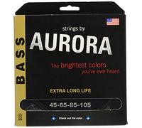 Aurora AURBB-45 Premium Coloured Bass Guitar Strings, Black, 45-105