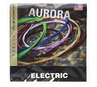 Aurora AURBLU10-46 Premium Coloured Electric Guitar Strings, Black, 9-42