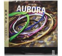 Aurora AURMLTI45-105 Premium Coloured Bass Guitar Strings, Multi-Colour, 45-105