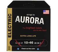 Aurora AURR10-46 Premium Coloured Electric Guitar Strings, Red, 10-46