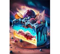 Aurora Blue Cake 700 Piece Jigsaw Puzzles for Adults, Fun jigsaw puzzles 700 pieces, Challenging Puzzle Perfect for Game Nights, Finished Puzzle Size is 52x38cm