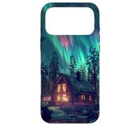 Aurora Borealis Above A Cabin In The Woods Case for iPhone 17 Pro Max
