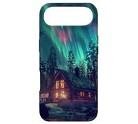 Aurora Borealis Above A Cabin In The Woods Case for iPhone Air