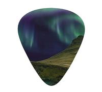 Aurora Borealis Guitar Picks with Organizer Storage Box Guitar Plectrums 12PCS 3 Thickness Thin Medium Heavy 0.46 0.71 0.96mm Guitar Picks For Acoustic Electric or Bass Guitars