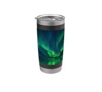 Aurora Borealis I Polar Lights Iceland Vacation Stainless Steel Insulated Tumbler