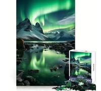 Aurora Borealis Jigsaw 1000 Pieces for Teenagers Reasoning Skill Calm Downtime Sharp Cut Birthday Gift (38x52cm)