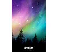 Aurora borealis Notebook: blank lined composition journal | Aurora borealis notebook | 100 pages