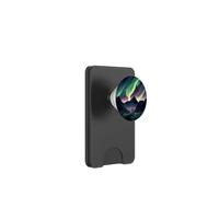 Aurora Borealis over the mountains Natural wonder in colors PopSockets PopWallet for MagSafe