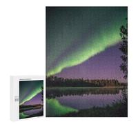 Aurora Borealis Reflection Adult Picture Puzzle, 500 PCS - New Year Party Activity - for A Rewarding Weekend Challenge