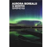 Aurora Borealis Wall Calendar, A3 Size, Wire-Bound, Full Colour, Free Pack of Calendar Stickers