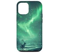Aurora Borealis With Reindeer Case for iPhone 12/12 Pro