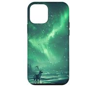 Aurora Borealis With Reindeer Case for iPhone 12 mini