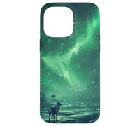 Aurora Borealis With Reindeer Case for iPhone 14 Pro Max