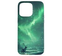 Aurora Borealis With Reindeer Case for iPhone 15 Pro Max