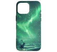 Aurora Borealis With Reindeer Case for iPhone 16 Pro Max