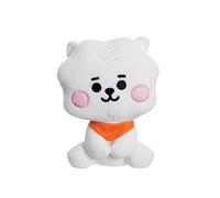 AURORA - BT21 Official Merchandise, Baby RJ Sitting Doll 5In, Soft Toy, White and Orange