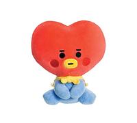 AURORA - BT21 Official Merchandise, Baby TATA Sitting Doll 5In, Soft Toy, Blue and Red, Blue & Red
