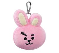 AURORA BT21 Official Merchandise, Cooky Plush Key Clip, 61334, Pink