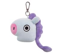 AURORA BT21 Official Merchandise, MANG Plush Key Clip, 61338, Purple,6 x 11 x 11