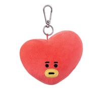 AURORA BT21 Official Merchandise, TATA Plush Key Clip, 61335, Blue and Red,6 x 9
