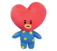 AURORA BT21 Official Merchandise, TATA Soft Toy, Small, 61327, Blue and Red - Plush Soft Toy