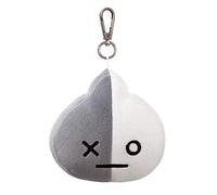 AURORA BT21 Official Merchandise, Van Plush Key Clip, 61339, Grey & White, Grey and White