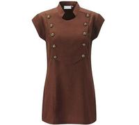 Aurora By The Co-operative clothing Women's Health Beauty Salon Tunic Nail Spa Massage Uniform Work Beautician (UK, Numeric, 16, Regular, Regular, Chestnut)