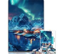 Aurora Cabin Jigsaw Puzzles for Teenagers 1000 Jigsaws,for Educational Game Challenge Toy Unique Home Decor And Gifts (38x26cm)