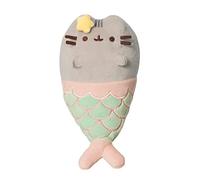 AURORA Cat, 61517, Mermaid Pusheen, Eco-friendly soft toy, Pink & Aqua, Small