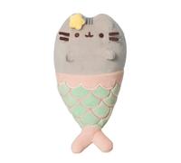 AURORA Cat, 61517, Mermaid Pusheen, Eco-friendly soft toy, Pink & Aqua, Small