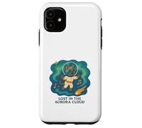 Aurora Cloud Melodies Astral Cat Case for iPhone 11