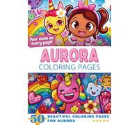 Aurora Coloring Pages: Wow-Effect! Your name on every page - Aurora coloring book - 6x9" - 50x Aurora coloring page - Fantastic Gift