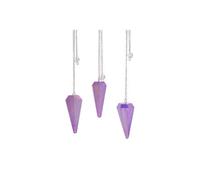 Aurora Crystal Purple Six-Sided Pendulum, 4Cm For Meditation, Guidance