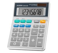 Aurora Desktop / Handheld Calculator With Large 8 Digit Display Solar Power & Ta