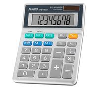 Aurora DB453B Semi Desktop Calculator (With Tax Function), Silver