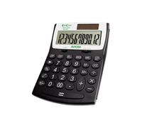 Aurora Desktop Calculator 12 digit XL Angled LCD Display Black (EC707)