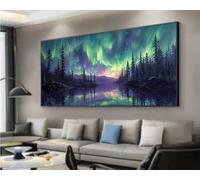 Aurora Diamond Art, Diamond Painting Night 40x70 cm, 5D Full Round Drill Crystal Art Craft Kits Beginner Hobbies for Adults, Rhinestone Embroidery Gem Numbers Canvas Paintings for Home Room Decor S519