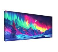 Aurora Diamond Painting Kits for Adults Landscape Diamond Art with Square Drill Gem Art, DIY Crystal Cross Stitch Crafts Pictures Embroidery, Mosaic Kits for Adults for Home Wall Decor 30x60cm 0Z-739