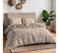 Aurora Double Duvet Cover Set - 100% Cotton - Made in Italy - Sleeping Bag 250 x 200 cm + 2 Pillowcases - Joy