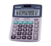 Aurora DT398 Semi Desktop Calculator (Stylish Executive Model), grey