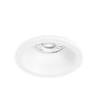 Aurora EN-DLM614MW EDLM GU10 Fixed IP65 White Baffled Aluminium Downlight Matt White