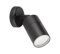 Aurora WallE IP44 Adjustable GU10 Wall Light - Black - EN-WL1BLK