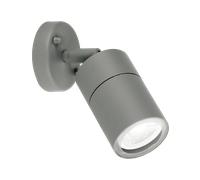 Aurora EN-WL1G 240V GU10 IP44 Aluminium Adjustable Wall Light Grey