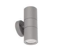 Aurora EN-WL2G 240V GU10 IP44 Aluminium Fixed Up/Down Wall Light Grey